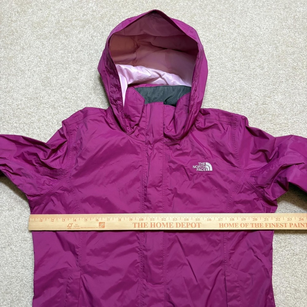 The North Face Jacket Womens Large Purple HyVent Hooded Waterproof Rain Shell - Picture 8 of 16